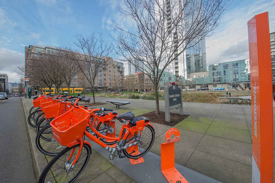 Nike Bikes available one block away.