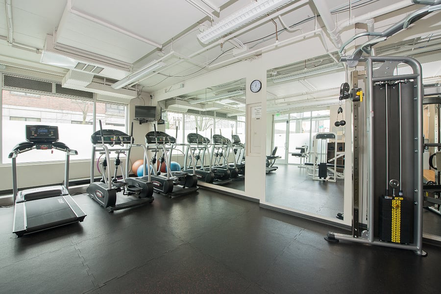 On-site fitness center available to residents