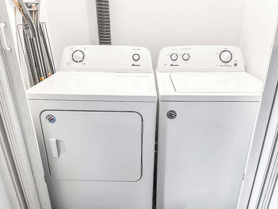 Convenient in-unit washer and dryer to make longer stays easy and stress-free.