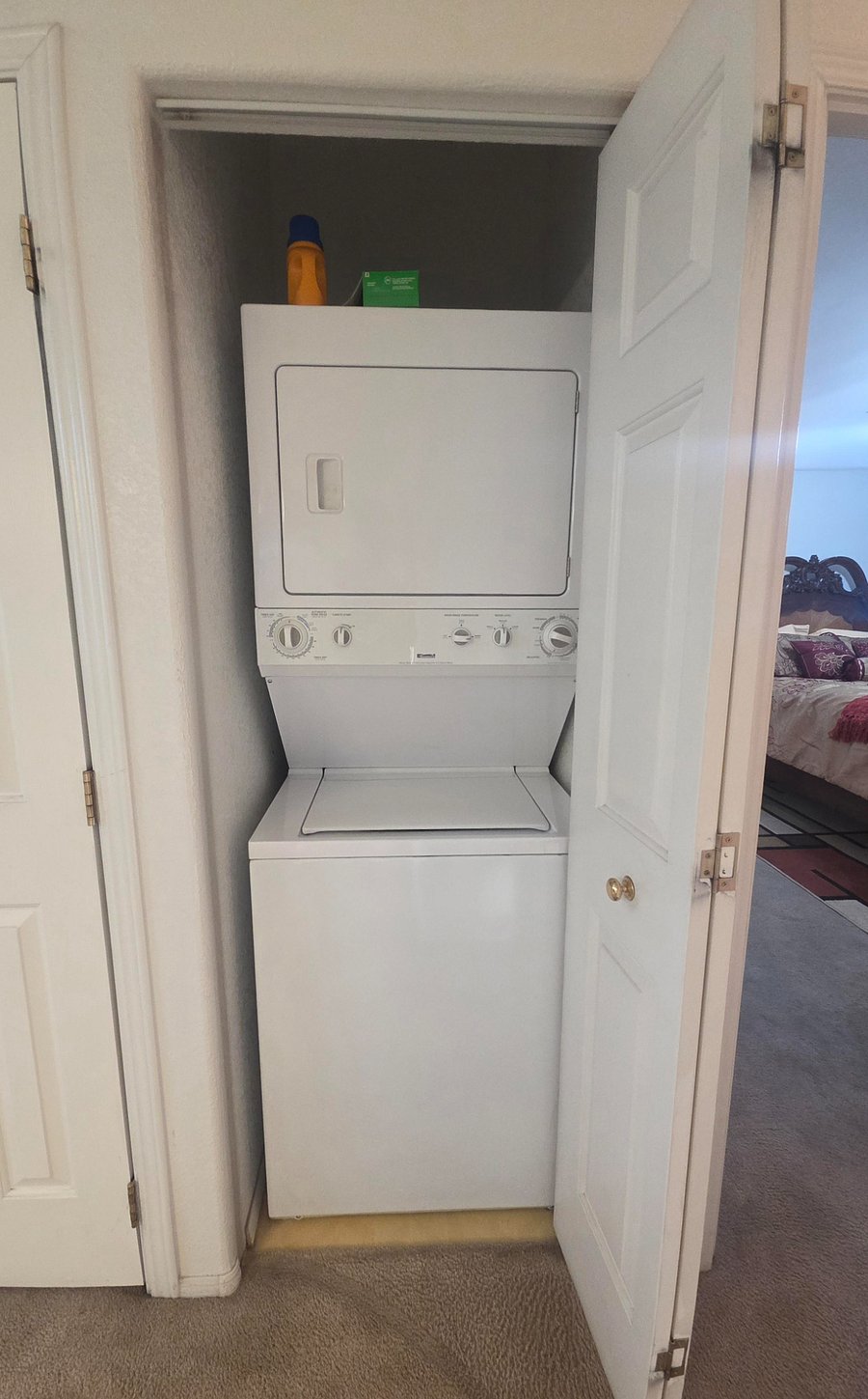 Full size washer and dryer in home