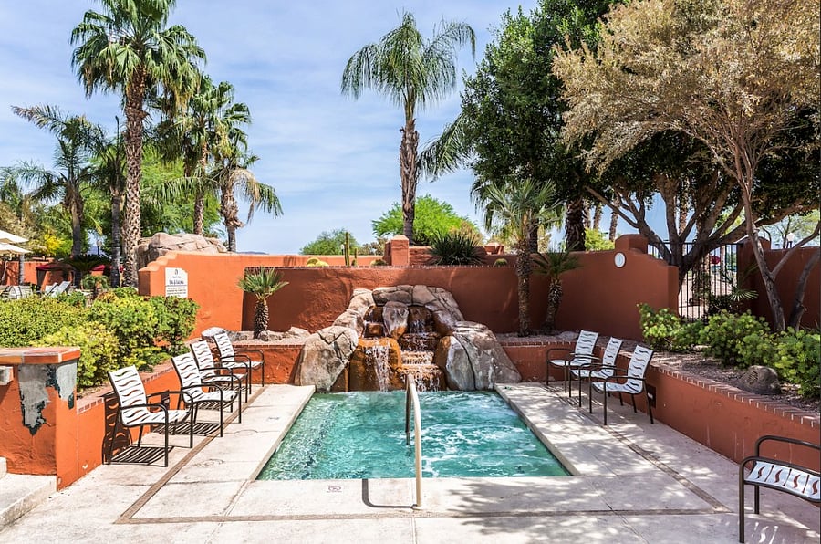 Hot tub at main pool