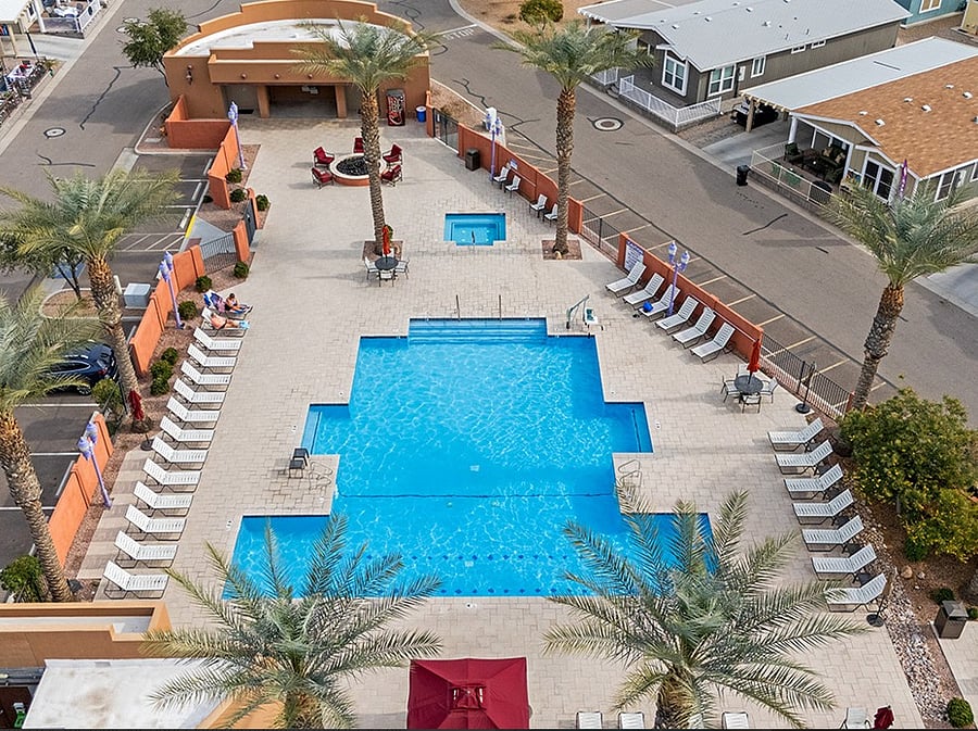 North pool and hot tub 