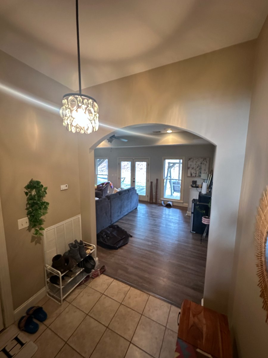 Entryway for lower level (start of private area if downstairs only is rented)