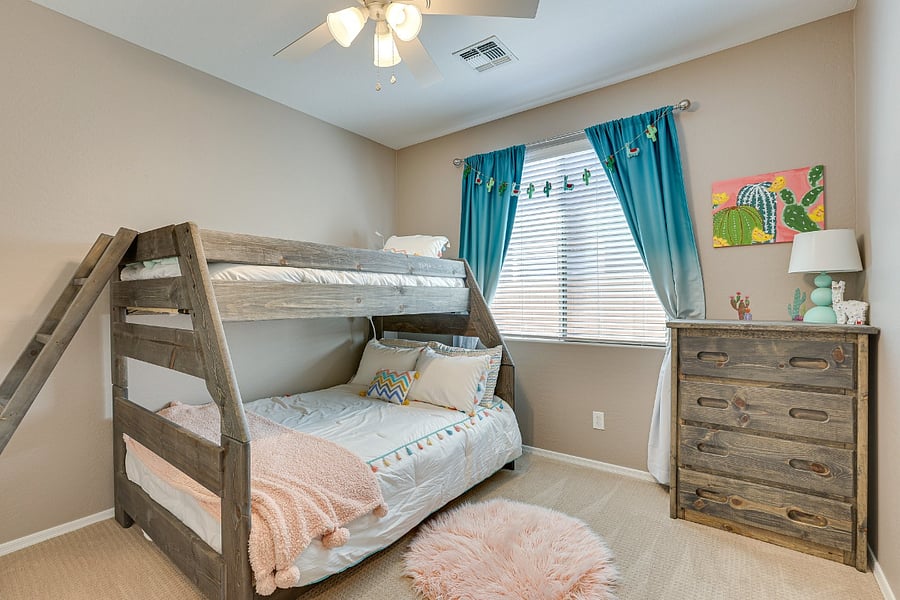 Secondary Bedroom - Bunkbed with twin, double, and pullout trundle.