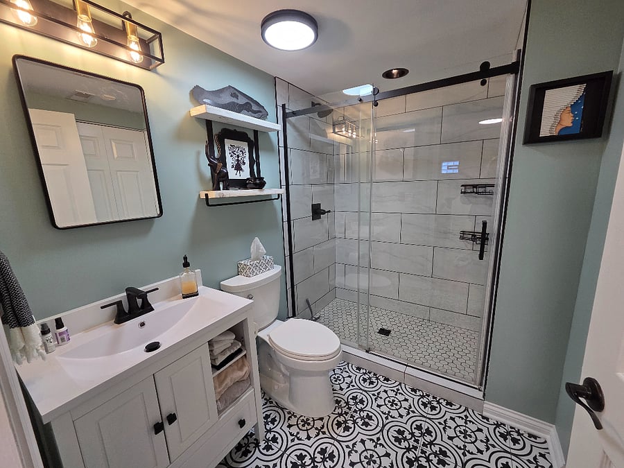 Bathroom rain shower