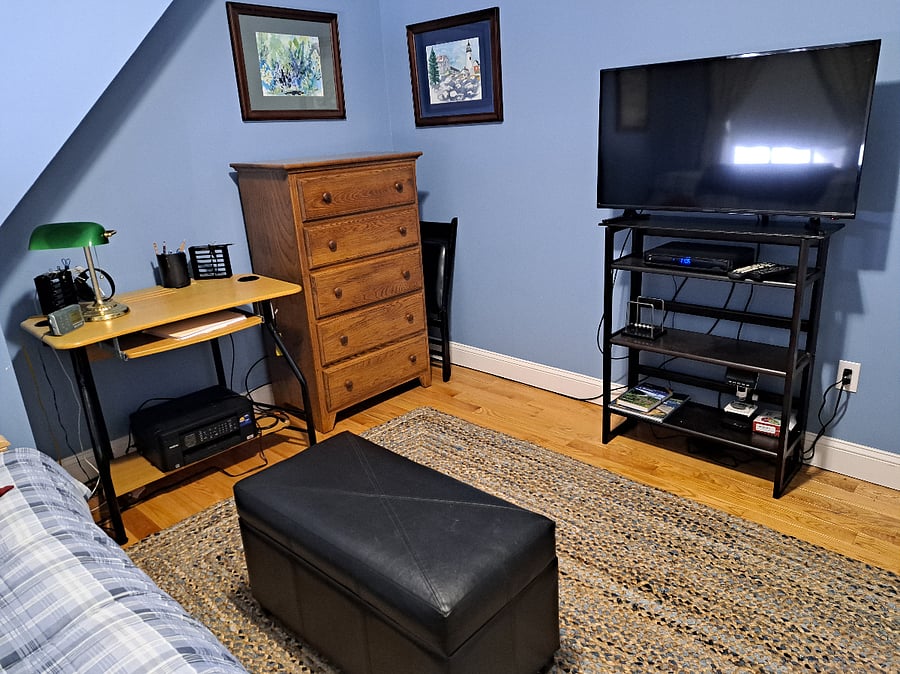 den with TV