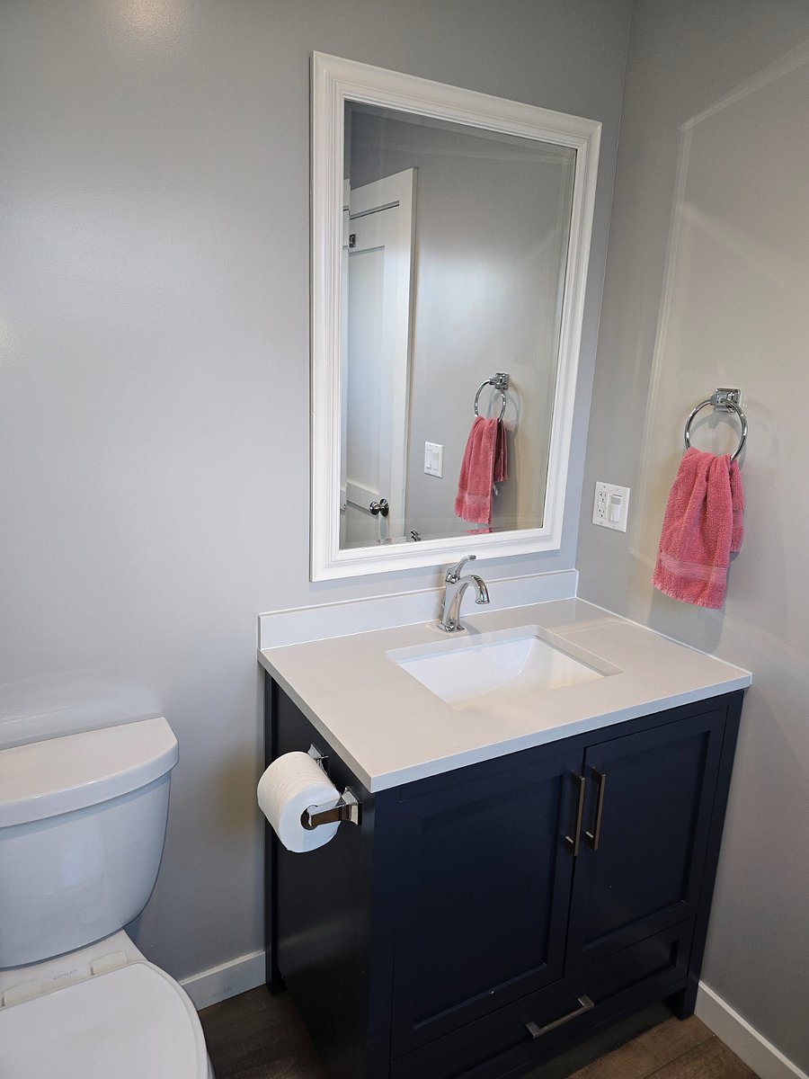 1/2 bath downstairs near washer/dryer
