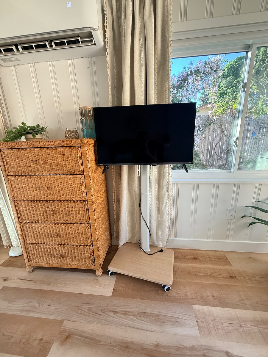 Portable TV in Primary Bedroom