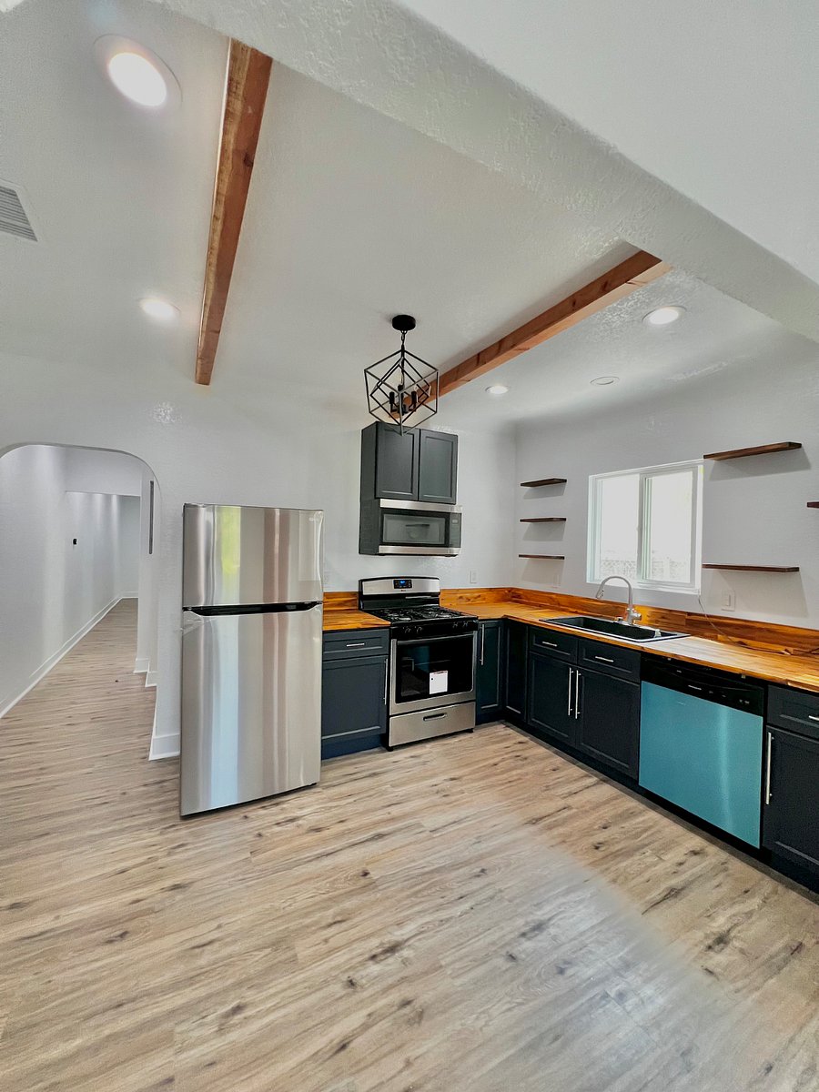 Kitchen with plenty of countertop space.