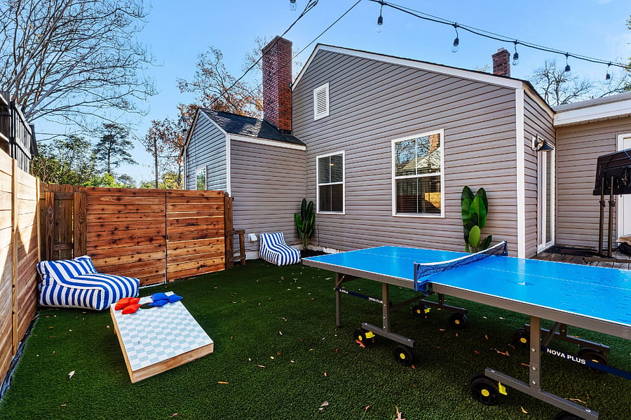 Ping pong and corn hole