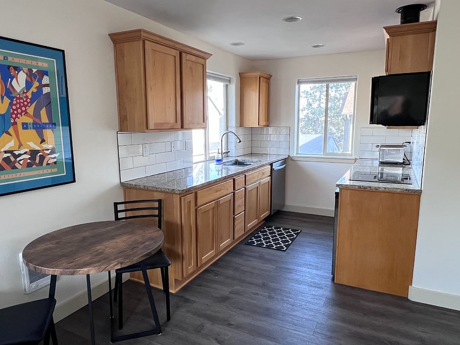 Light filled modern kitchen