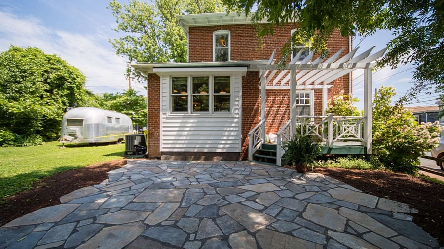 Historic Brick Home in Belmont Neighborhood of Charlottesville, VA (Back Porch View near Off Street Parking)