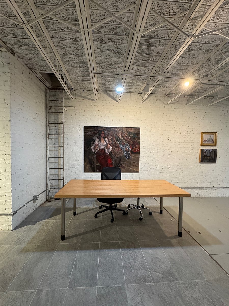 Working table suitable for digital nomad computer station. 