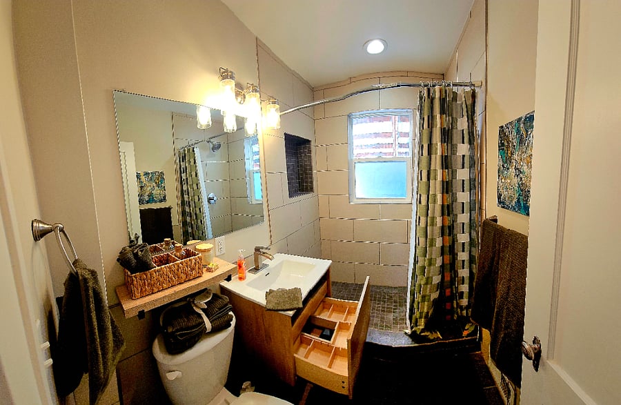 large shower
