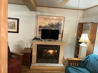 additional view of living room and dining area.