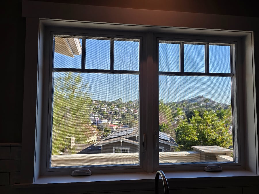 View out kitchen window