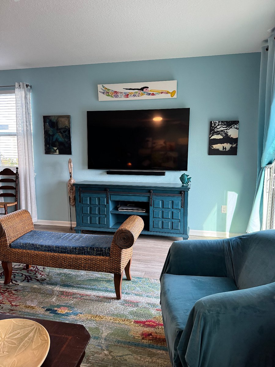 Large Screen TV from Recliners
