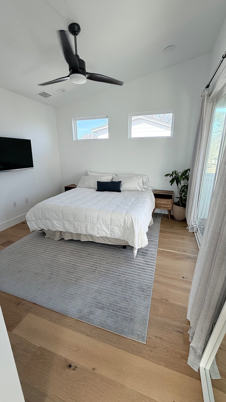 Primary bedroom with King bed