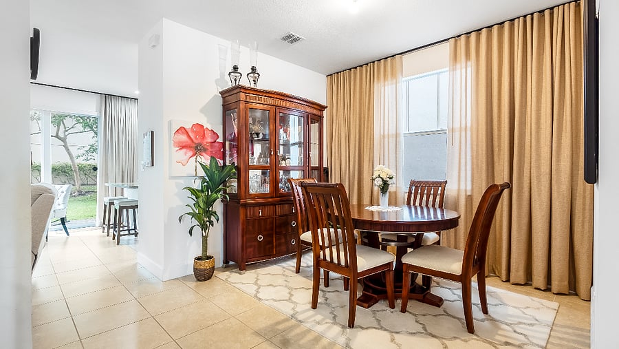 Formal Dining area adjacent to the kitchen.