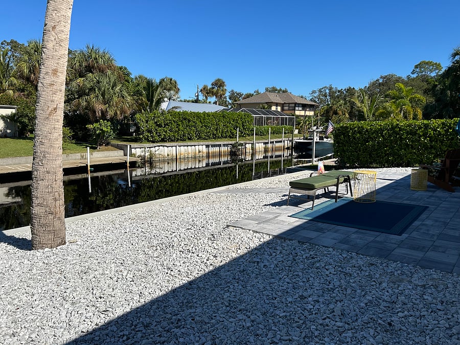 Views from the back paver patio