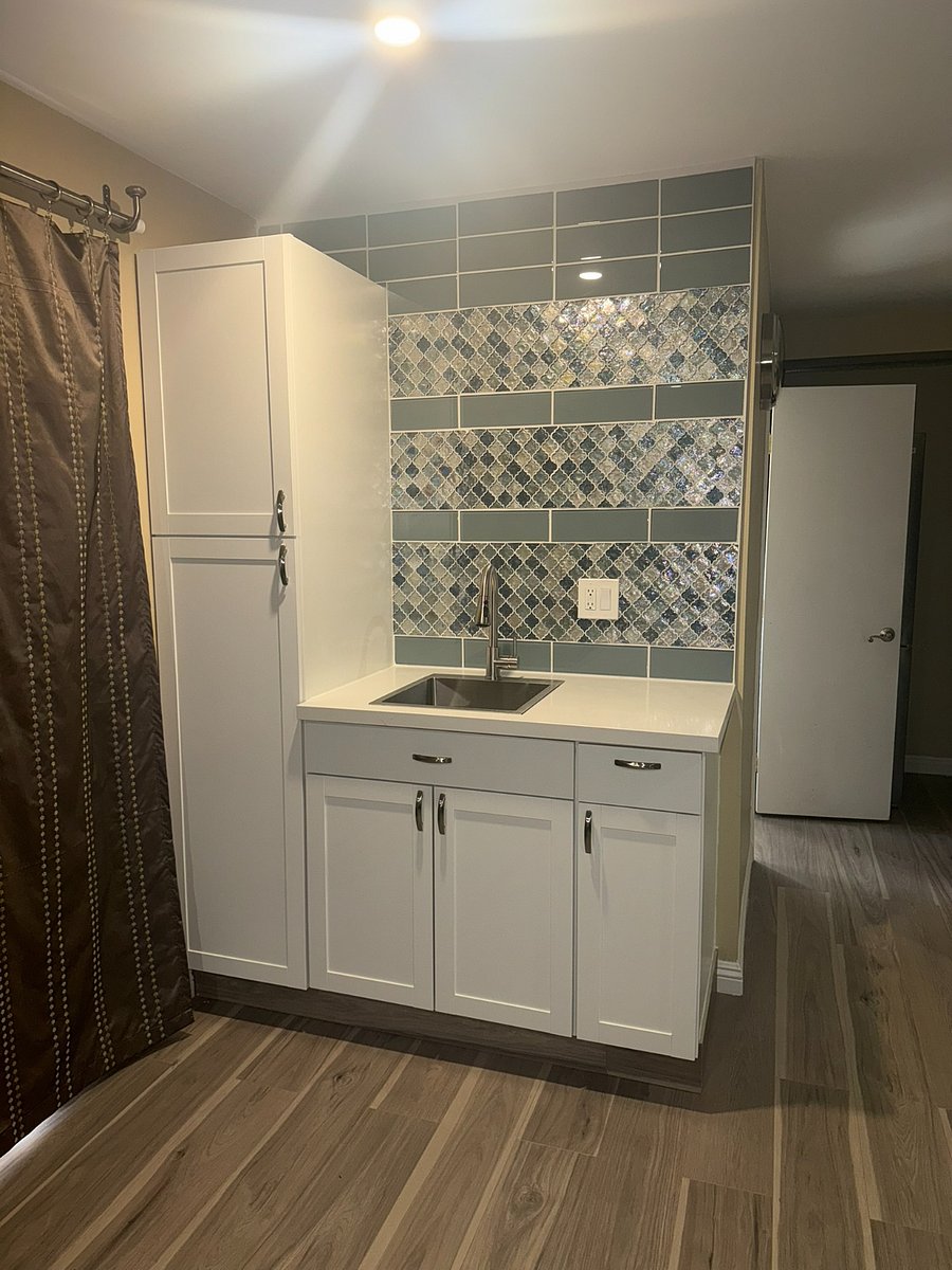 Newly built kitchenette