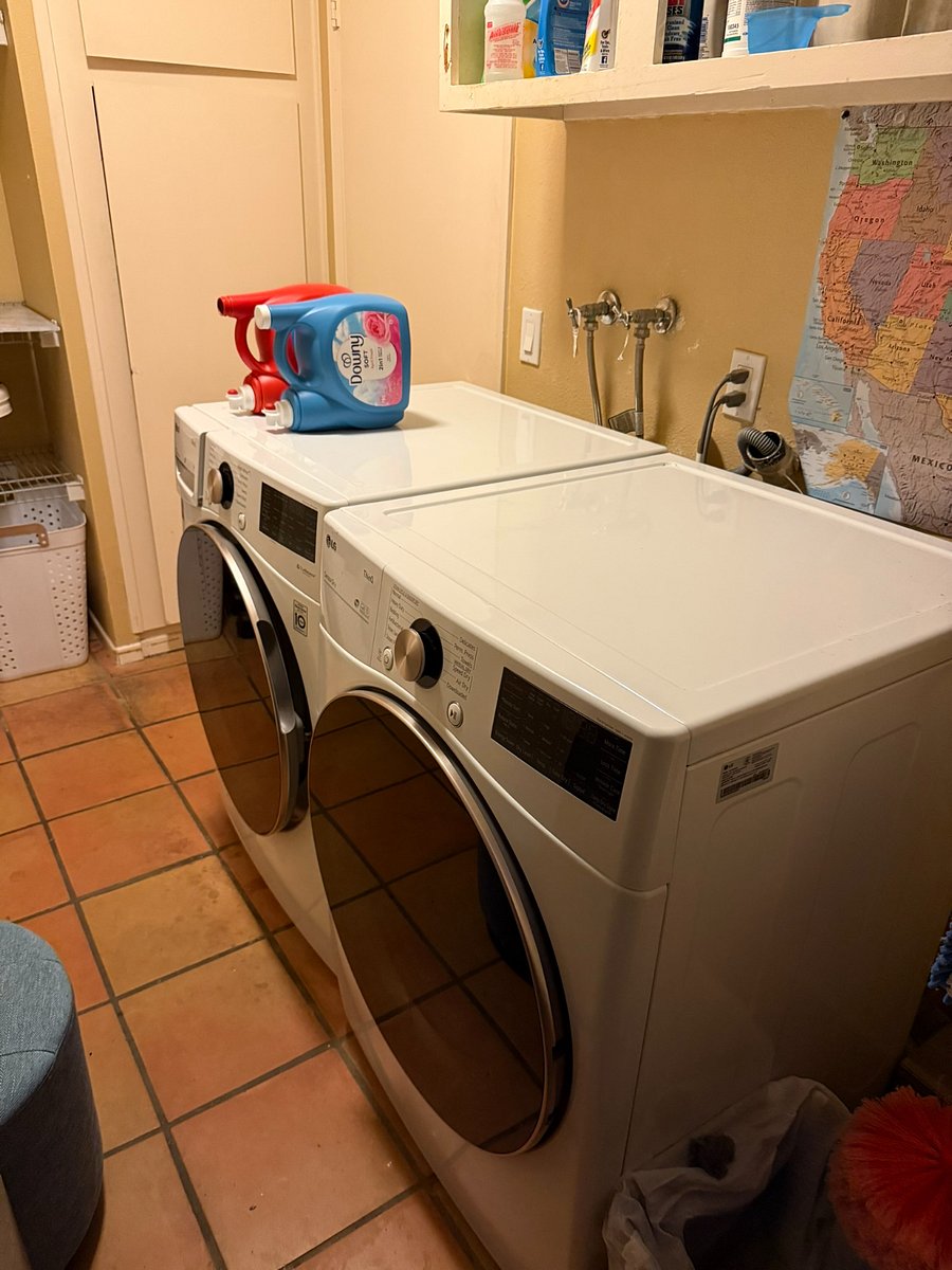 Laundry room has your own private entrance other side of the house 