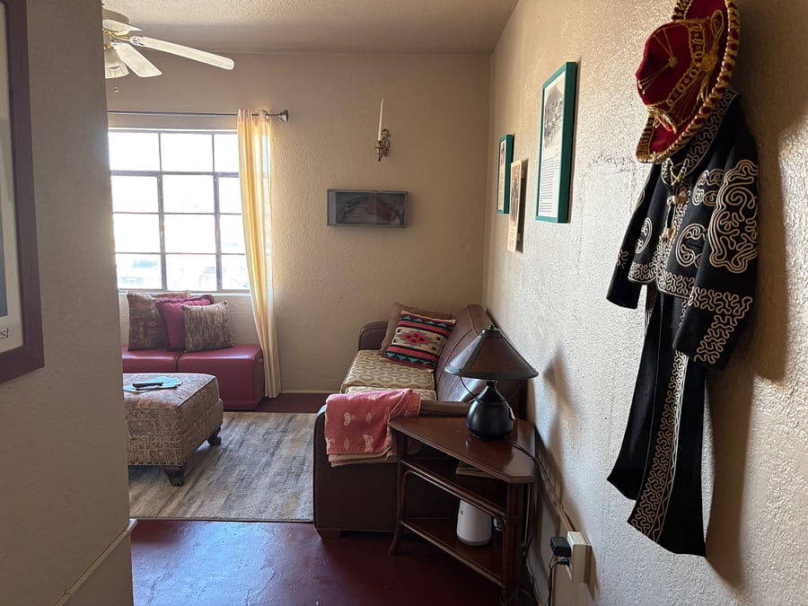 Entry to living room. 