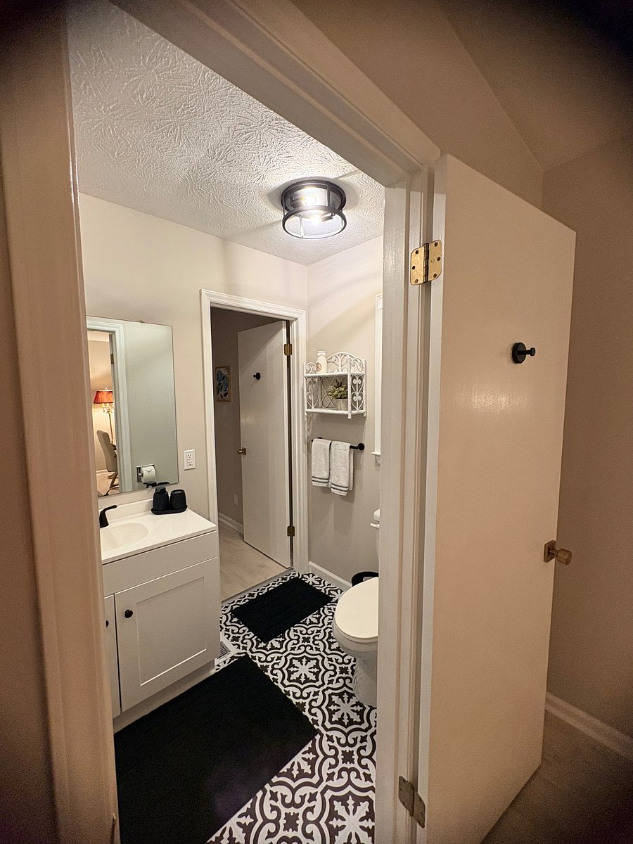 Bathroom from full bedroom