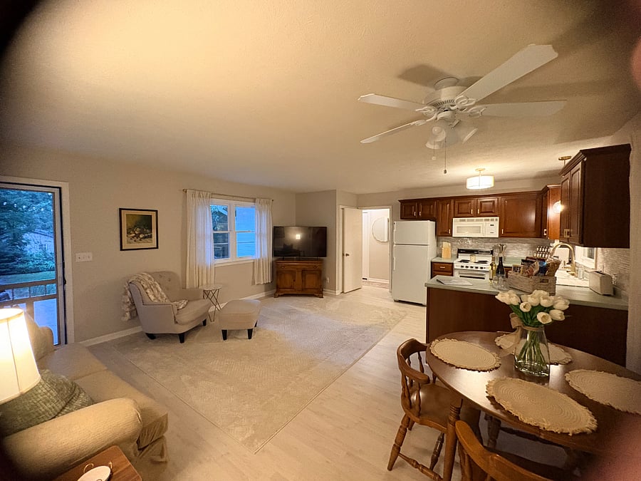 Living/Kitchen/Dining area
