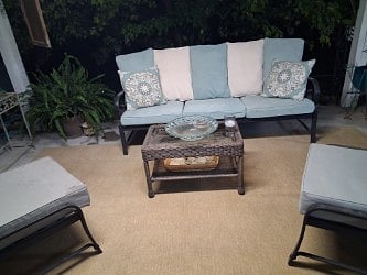 Back patio shared with homeowner