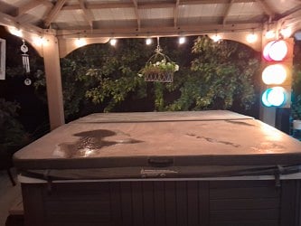 Shared hot tub with homeowner