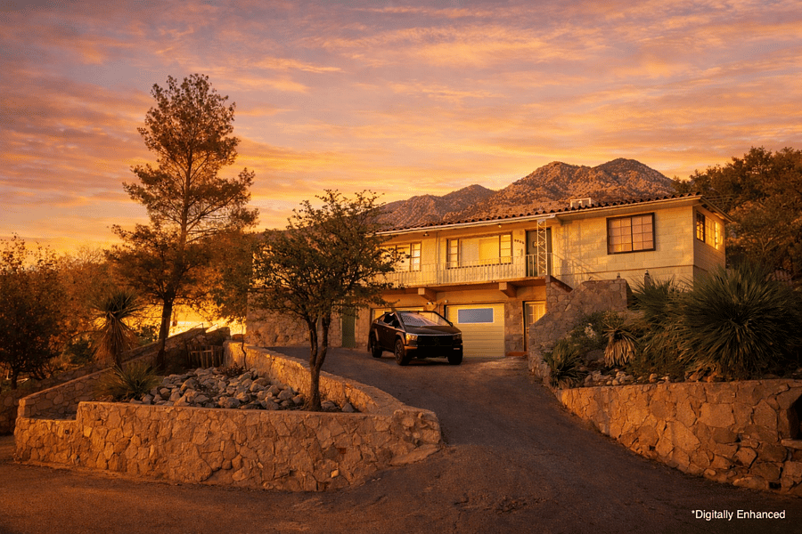 Home perched high up on El Paso's Franklin Mountains.