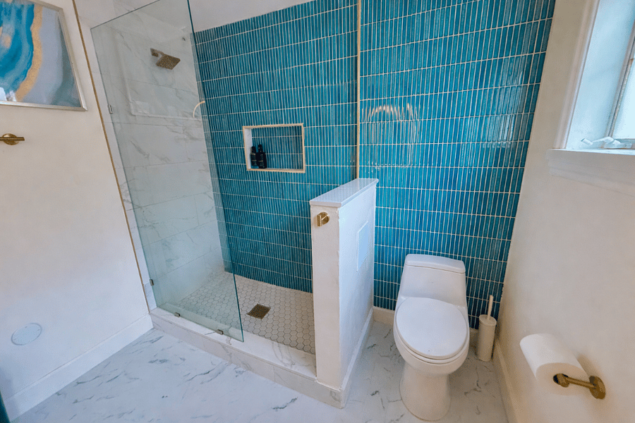 Custom Built Shower perfect for relaxing in luxury.