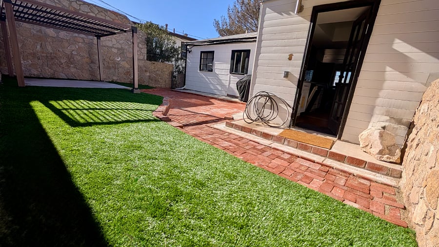 Ample private backyard space.