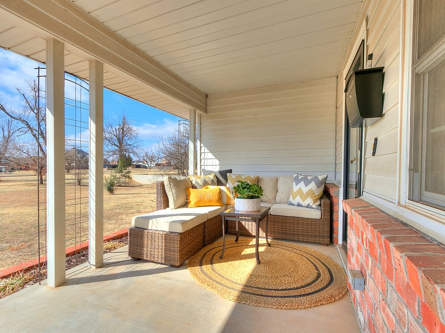 Outdoor seating.