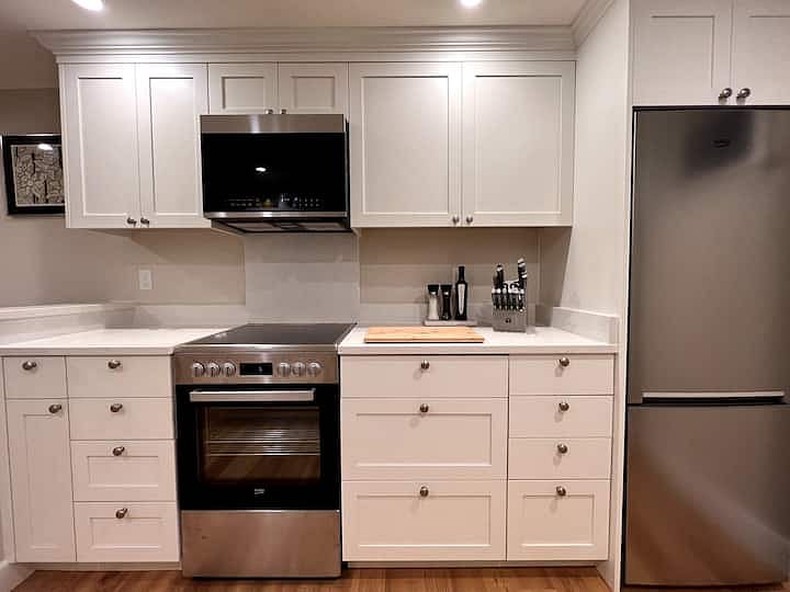 Fully stocked kitchen