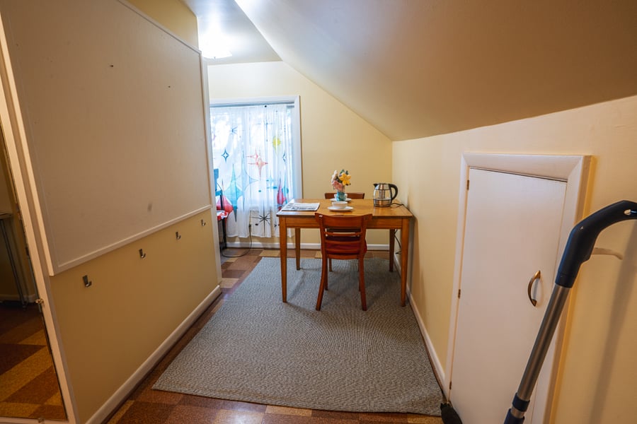 Upstairs, east bedroom, can be used as an office, or it can accommodate 2 twin beds, one on each side of the room.