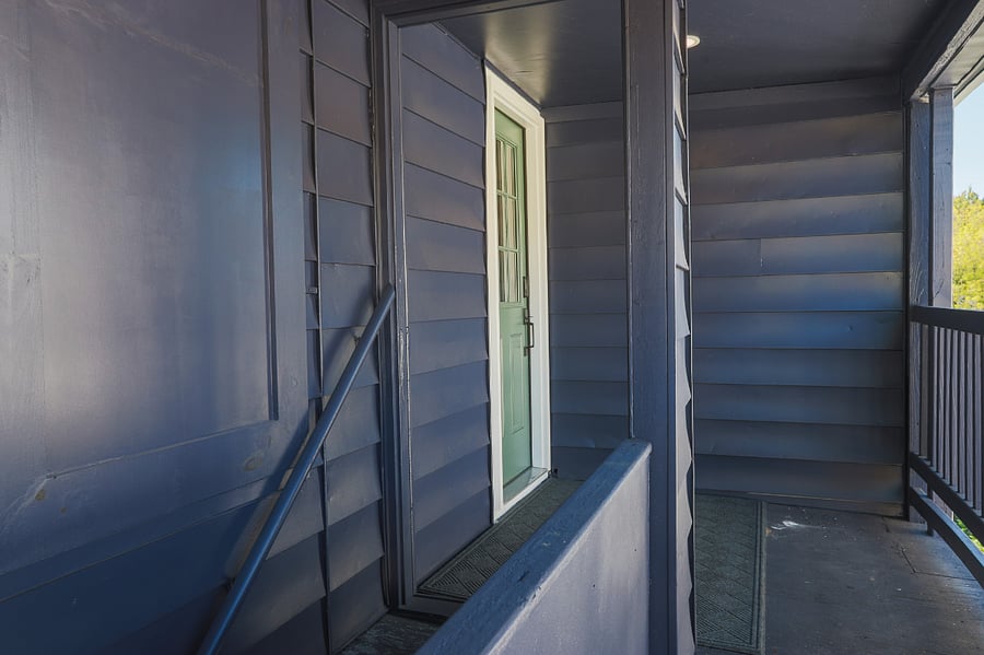 Front door with keyless entry