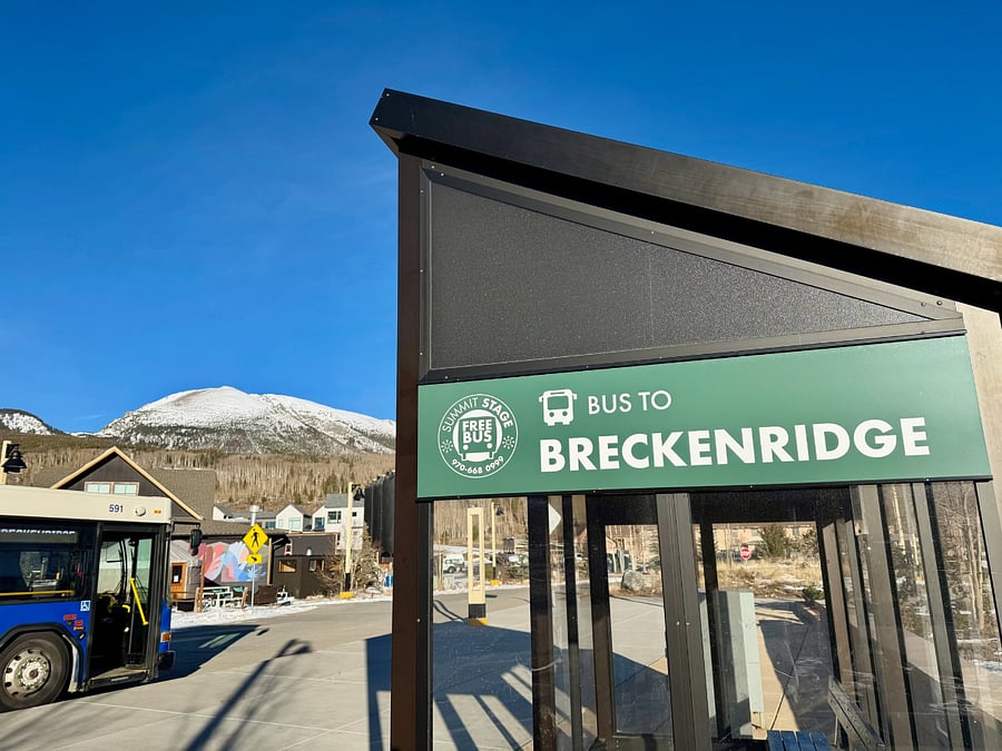2-minute walk to Summit County Transit Center with free transportation to ski resorts, local shopping, dining, and events 