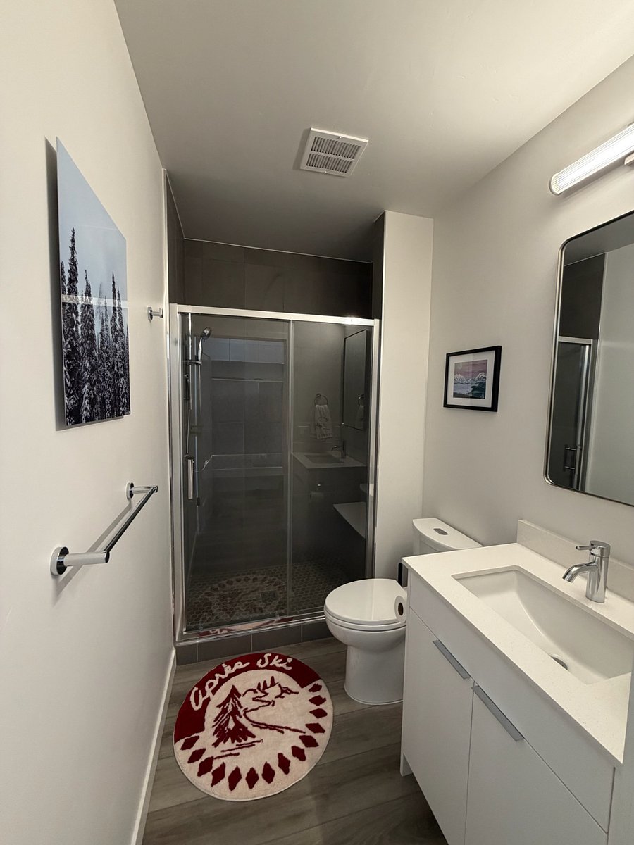 Modern bathroom with high-end amenities