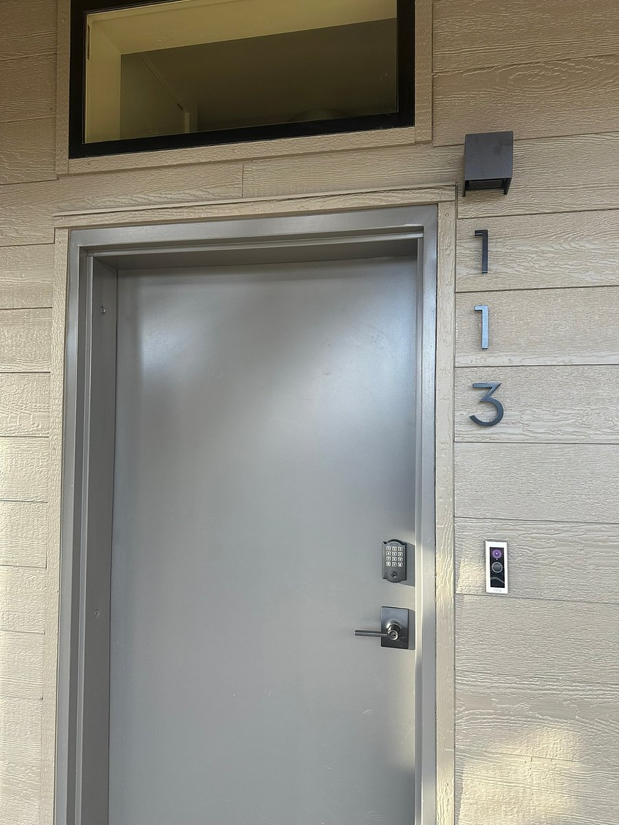 Ring doorbell and easy access Schlage electronic entry