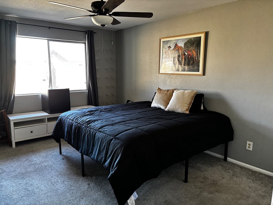 Master Bedroom has mini fridge available 