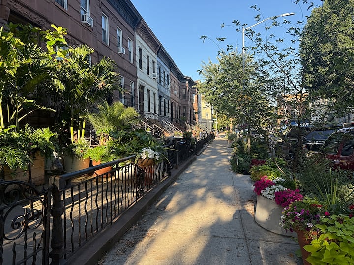 Quiet Brownstone Block