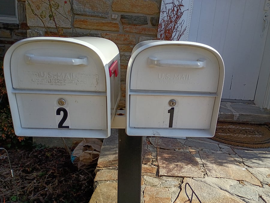 Separate mailboxes