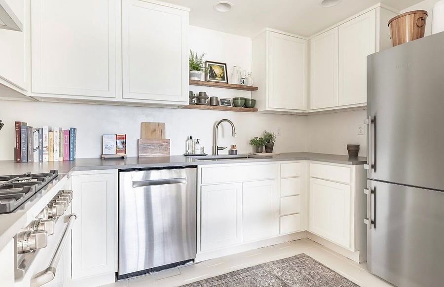 Bertazzoni range, new D/W and refrigerator 