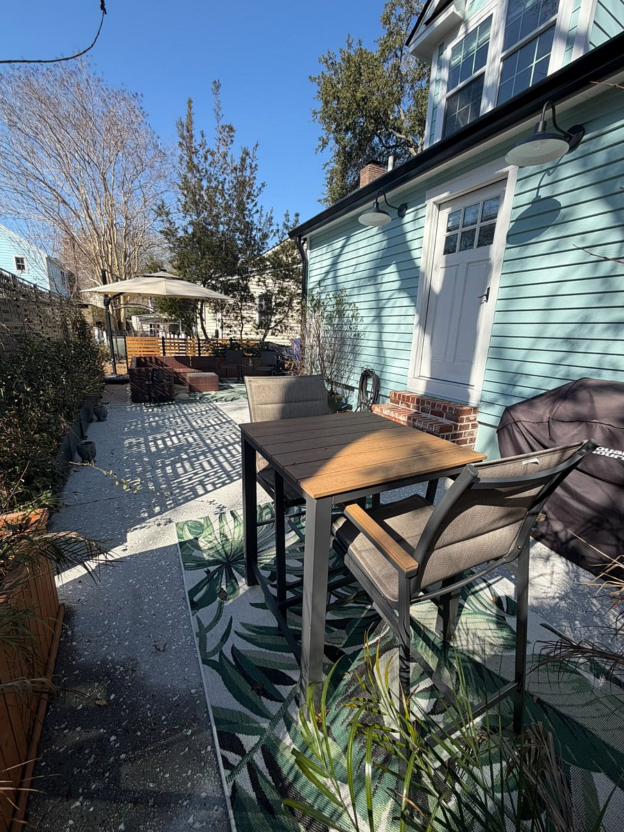 Private fenced outdoor backyard