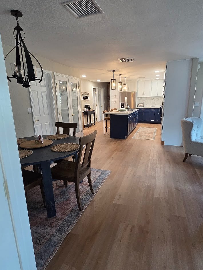 View of Dining Table and Kitchen
