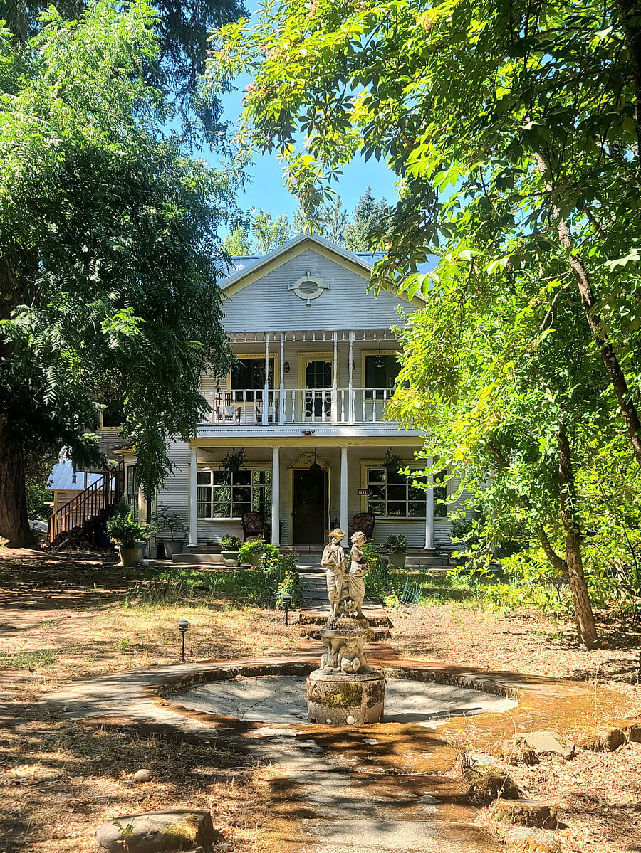 The historic main home on the Birdsey-Cornutt Estate, currently undergoing thoughtful restoration.