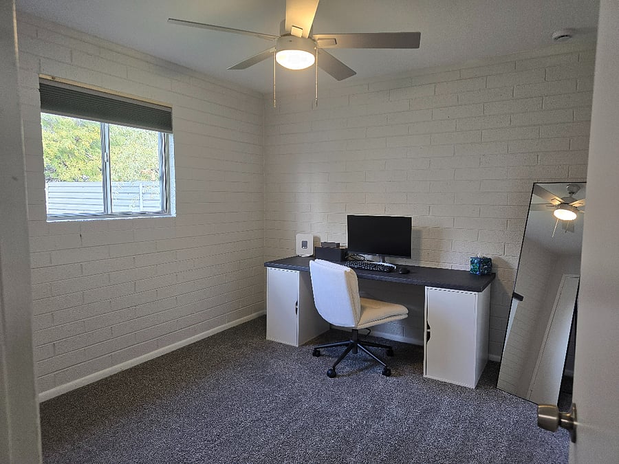 Dedicated workspace with desk/chair and high-speed Wi-Fi