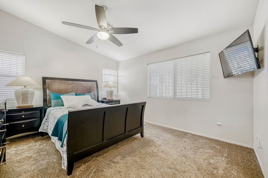 Primary Bedroom with large walk-in closet and private bathroom